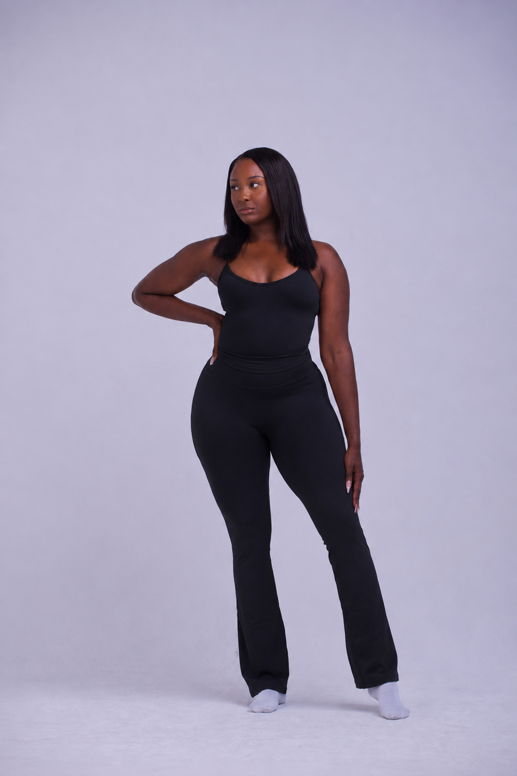 FitGlow Flare Tank Top